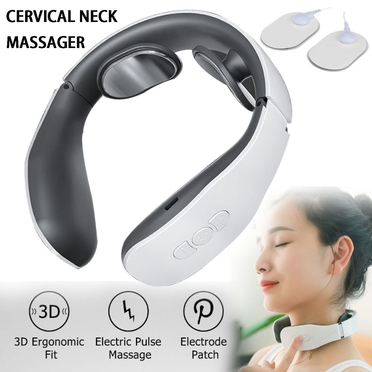 Cervical Neck & Shoulder Massager - Rechargeable Relief Device