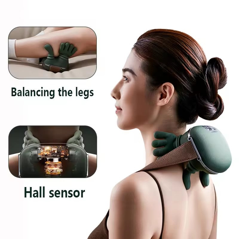 Cordless 4D Neck and Shoulder Massager with Heat Therapy