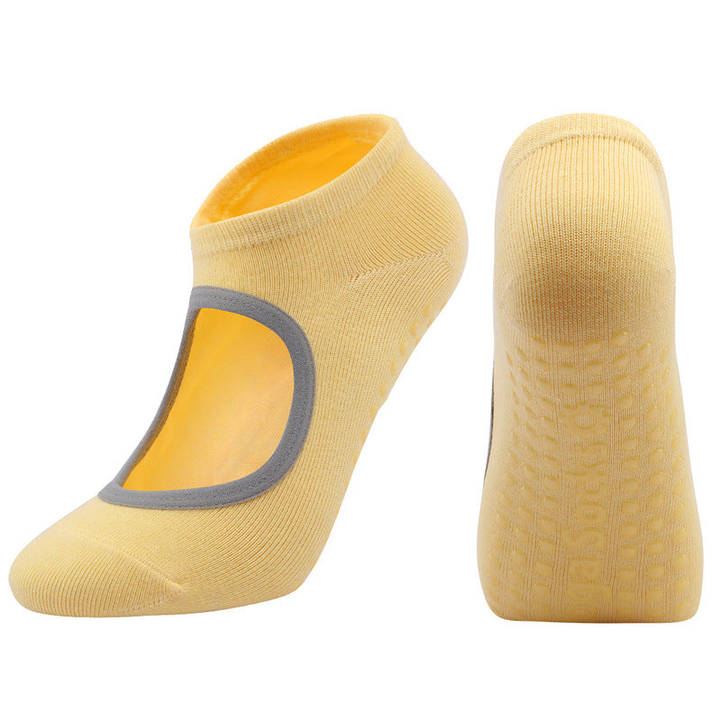 Non-Slip Yoga Socks - Premium Cotton Grip Socks for Fitness & Pilates