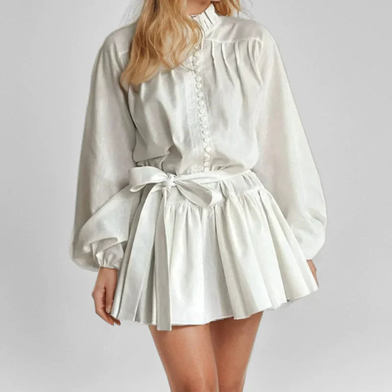 S-3XL Puff Long Sleeve Dress Mini Floral Print Short Square Collar Party Club Bodycon Winter Women Dresses Female Elegant