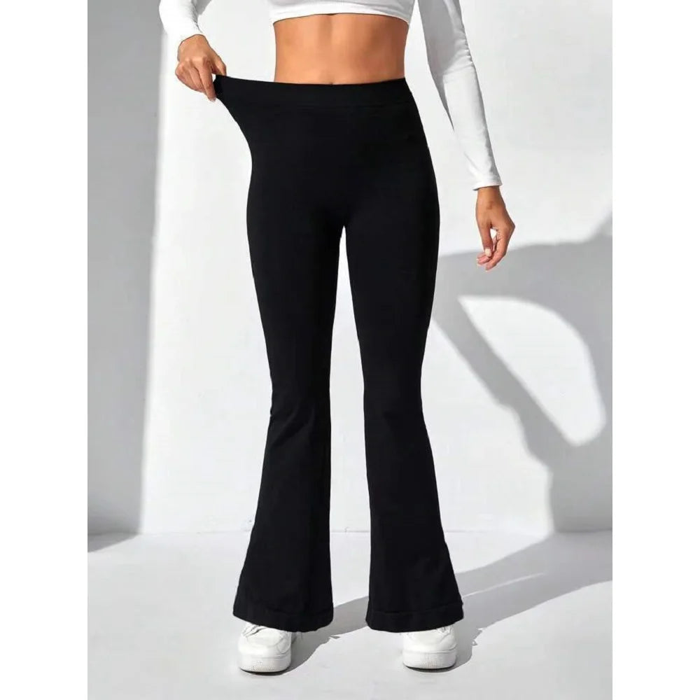 Flare Leggings V-shaped Hip Yoga Pants Women High Waist