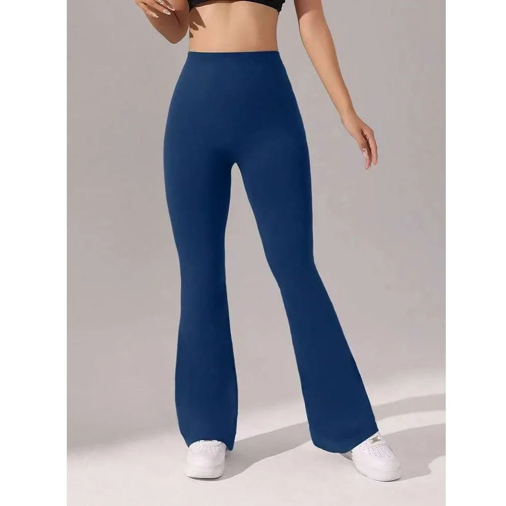Flare Leggings V-shaped Hip Yoga Pants Women High Waist