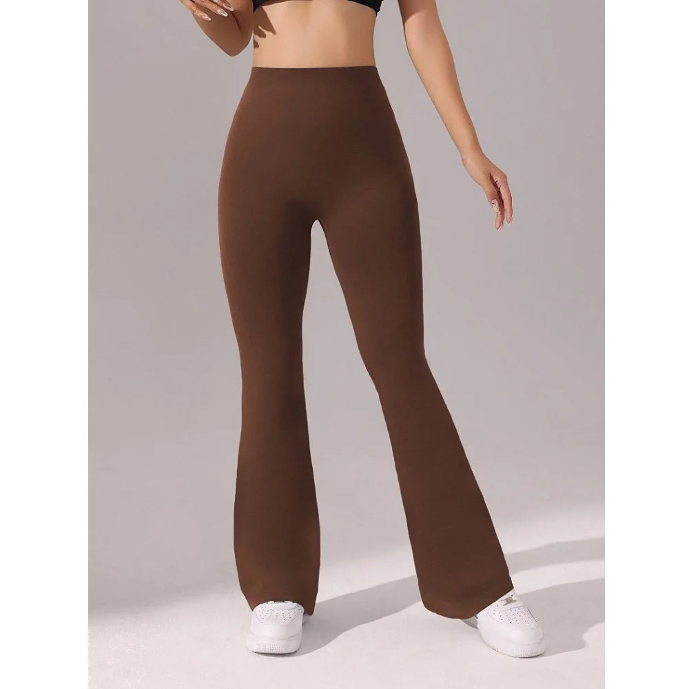 Flare Leggings V-shaped Hip Yoga Pants Women High Waist