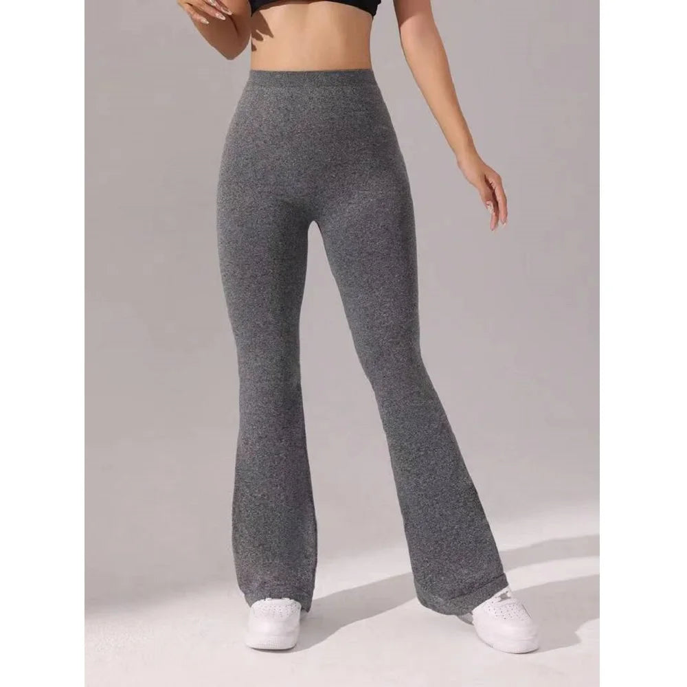 Flare Leggings V-shaped Hip Yoga Pants Women High Waist