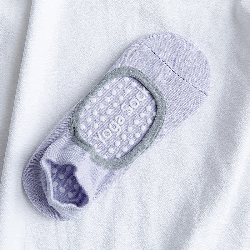 Non-Slip Yoga Socks - Premium Cotton Grip Socks for Fitness & Pilates